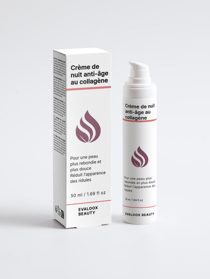 Crème de nuit anti-âge au collagène