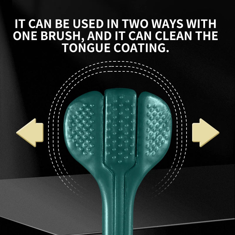 2 pièces/boîte - Brosses à dents pour adultes avec poils souples en PBT, embouts arrondis, triple enveloppement pour le nettoyage de la langue et manches ergonomiques