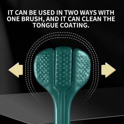 2 pièces/boîte - Brosses à dents pour adultes avec poils souples en PBT, embouts arrondis, triple enveloppement pour le nettoyage de la langue et manches ergonomiques
