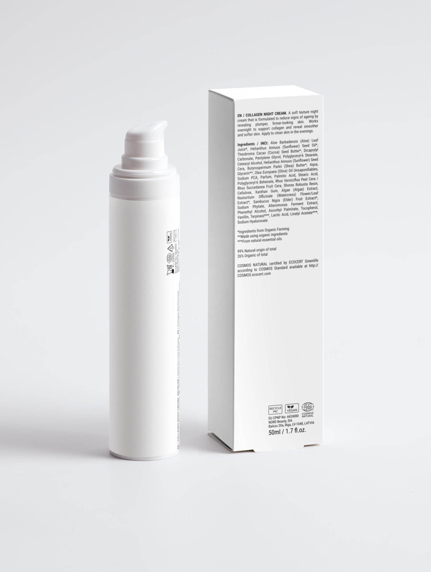 Crème de nuit anti-âge au collagène